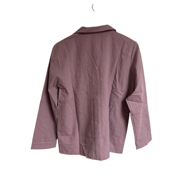 NEW Sleepy Doe PJ Set Gingham Plaid Organic Cotton Sleepwear Size M - Picture 9 of 9